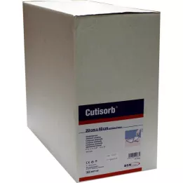 CUTISORB Absorberende kompresser, ikke-sterile, 20x40 cm, 50 stk