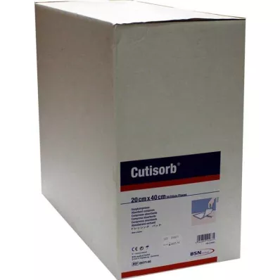 CUTISORB Absorberende kompresser, ikke-sterile, 20x40 cm, 50 stk