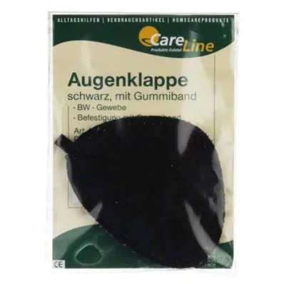 AUGENKLAPPE med elastisk bånd svart, 1 stk