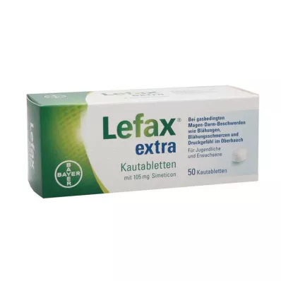 LEFAX ekstra tyggetabletter, 50 stk LEFAX ekstra tyggetabletter, 50 stk