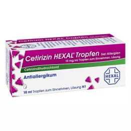 CETIRIZIN HEXAL Dråper mot allergi, 10 ml