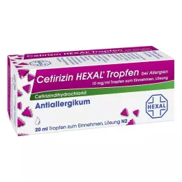 CETIRIZIN HEXAL Dråper mot allergi, 20 ml