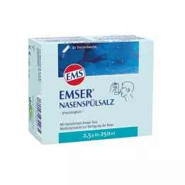 EMSER Fysiologisk pose med neseskyllesalt, 20 stk