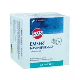EMSER Fysiologisk pose med neseskyllesalt, 50 stk