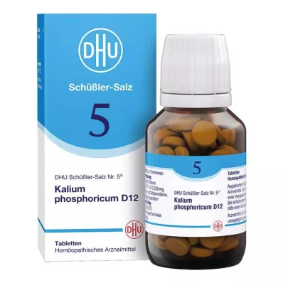 BIOCHEMIE DHU 5 Kalium phosphoricum D 12 tabletter, 200 stk BIOCHEMIE DHU 5 Kalium phosphoricum D 12 tabletter, 200 stk
