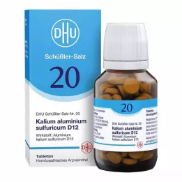 DHU Schüßler salt nr. 20 kaliumaluminium sulfuricum D12 tabletter, 200 stk