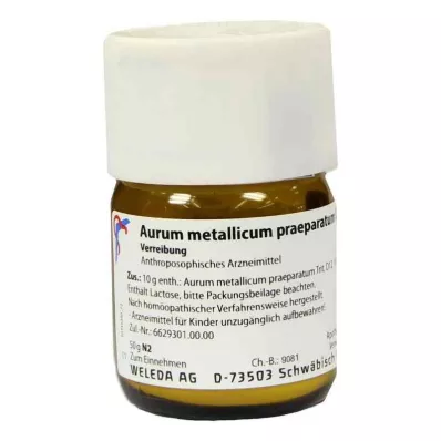 AURUM METALLICUM PRAEPARATUM D 12 Triturering, 50 g