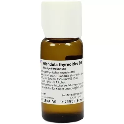 GLANDULA THYREOIDEA D 6 Fortynning, 50 ml