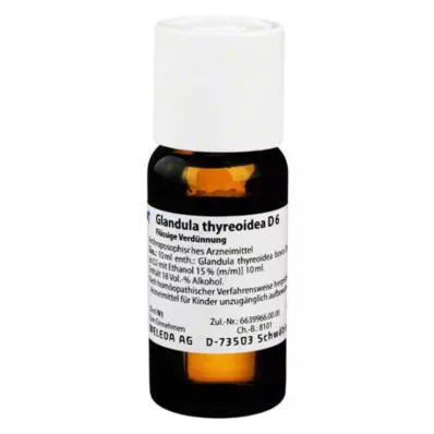 GLANDULA THYREOIDEA D 6 Fortynning, 50 ml