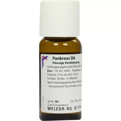 PANKREAS D 6 Fortynning, 50 ml
