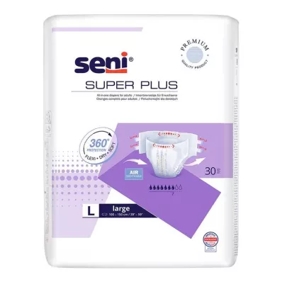 SUPER SENI Plus inkontinensbukse natt f.E.Gr.3 L, 30 stk
