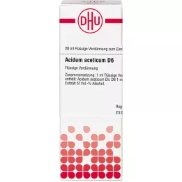 ACIDUM ACETICUM D 6 Fortynning, 20 ml