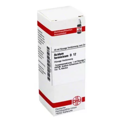 ACIDUM FORMICICUM D 12 Fortynning, 20 ml