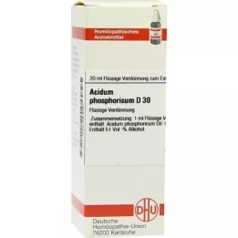 ACIDUM PHOSPHORICUM D 30 Fortynning, 20 ml