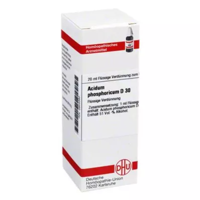 ACIDUM PHOSPHORICUM D 30 Fortynning, 20 ml ACIDUM PHOSPHORICUM D 30 Fortynning, 20 ml