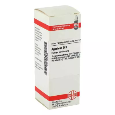 AGARICUS D 3 Fortynning, 20 ml