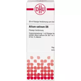 ALLIUM SATIVUM D 6 Fortynning, 20 ml