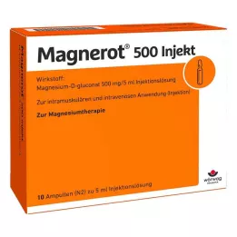 MAGNEROT 500 Injeksjonsampuller, 10X5 ml