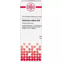 ARSENICUM ALBUM D 10 Fortynning, 20 ml