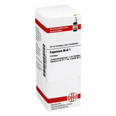 CAPSICUM grunntinktur D 1, 20 ml CAPSICUM grunntinktur D 1, 20 ml