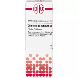 CHININUM SULFURICUM D 6 Fortynning, 20 ml