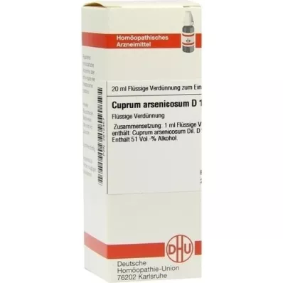 CUPRUM ARSENICOSUM D 12 Fortynning, 20 ml