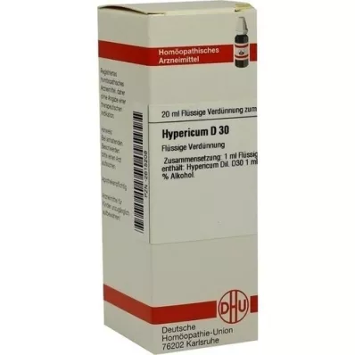 HYPERICUM D 30 Fortynning, 20 ml