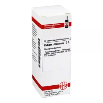 KALIUM CHLORATUM D 6 Fortynning, 20 ml