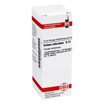 KALIUM CHLORATUM D 12 Fortynning, 20 ml