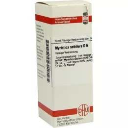 MYRISTICA SEBIFERA D 6 Fortynning, 20 ml