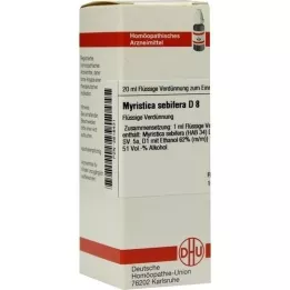 MYRISTICA SEBIFERA D 8 fortynning, 20 ml