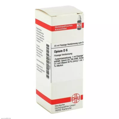 OPIUM D 6 Fortynning, 20 ml