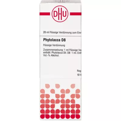 PHYTOLACCA D 8 fortynning, 20 ml