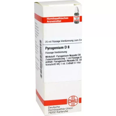 PYROGENIUM D 8 fortynning, 20 ml