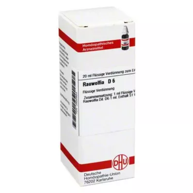 RAUWOLFIA D 6 Fortynning, 20 ml RAUWOLFIA D 6 Fortynning, 20 ml