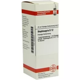 STAPHISAGRIA D 12 Fortynning, 20 ml