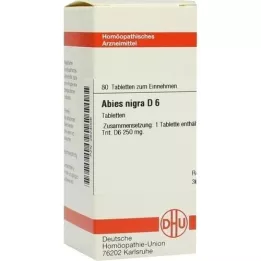 ABIES NIGRA D 6 tabletter, 80 stk