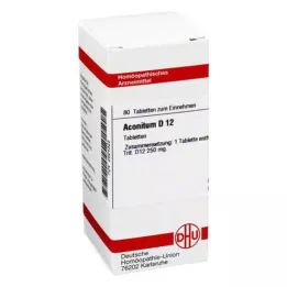 ACONITUM D 12 tabletter, 80 stk