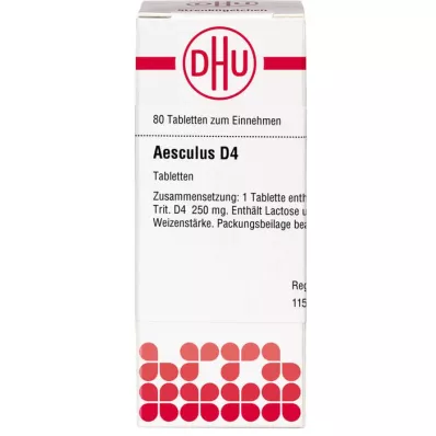 AESCULUS D 4 tabletter, 80 stk