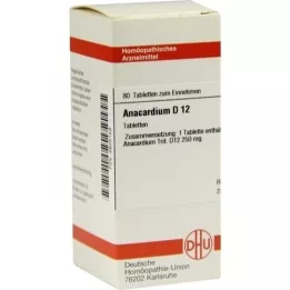 ANACARDIUM D 12 tabletter, 80 stk
