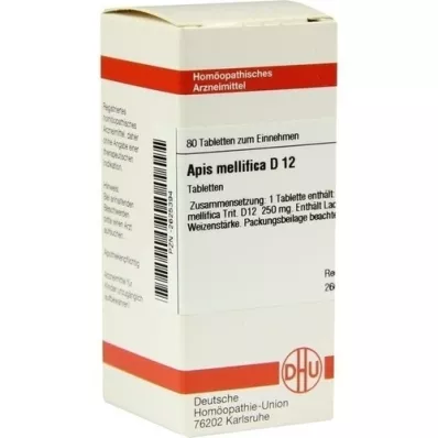 APIS MELLIFICA D 12 tabletter, 80 stk