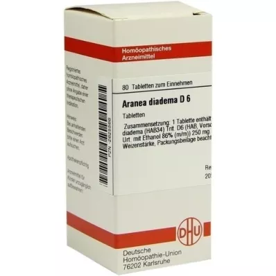 ARANEA DIADEMA D 6 tabletter, 80 stk