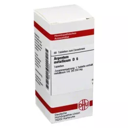 ARGENTUM METALLICUM D 6 tabletter, 80 stk