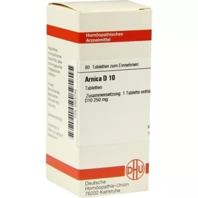 ARNICA D 10 tabletter, 80 stk