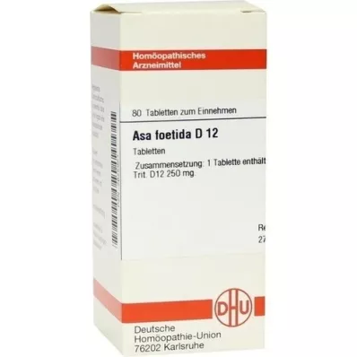 ASA FOETIDA D 12 tabletter, 80 stk