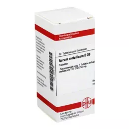 AURUM METALLICUM D 30 tabletter, 80 stk