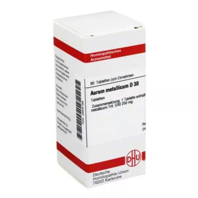 AURUM METALLICUM D 30 tabletter, 80 stk AURUM METALLICUM D 30 tabletter, 80 stk