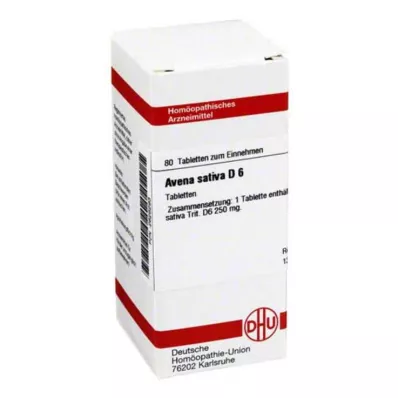 AVENA SATIVA D 6 tabletter, 80 stk AVENA SATIVA D 6 tabletter, 80 stk