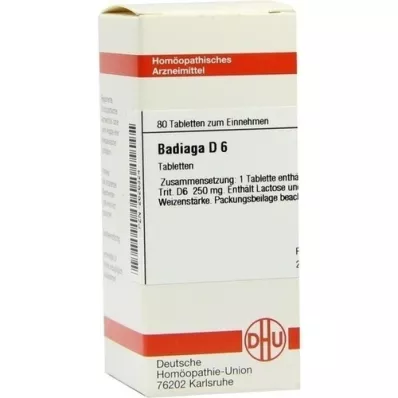 BADIAGA D 6 tabletter, 80 stk