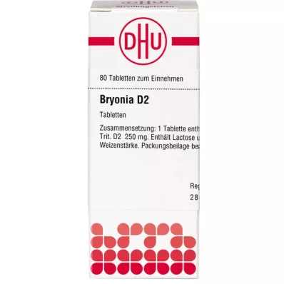 BRYONIA D 2 tabletter, 80 stk